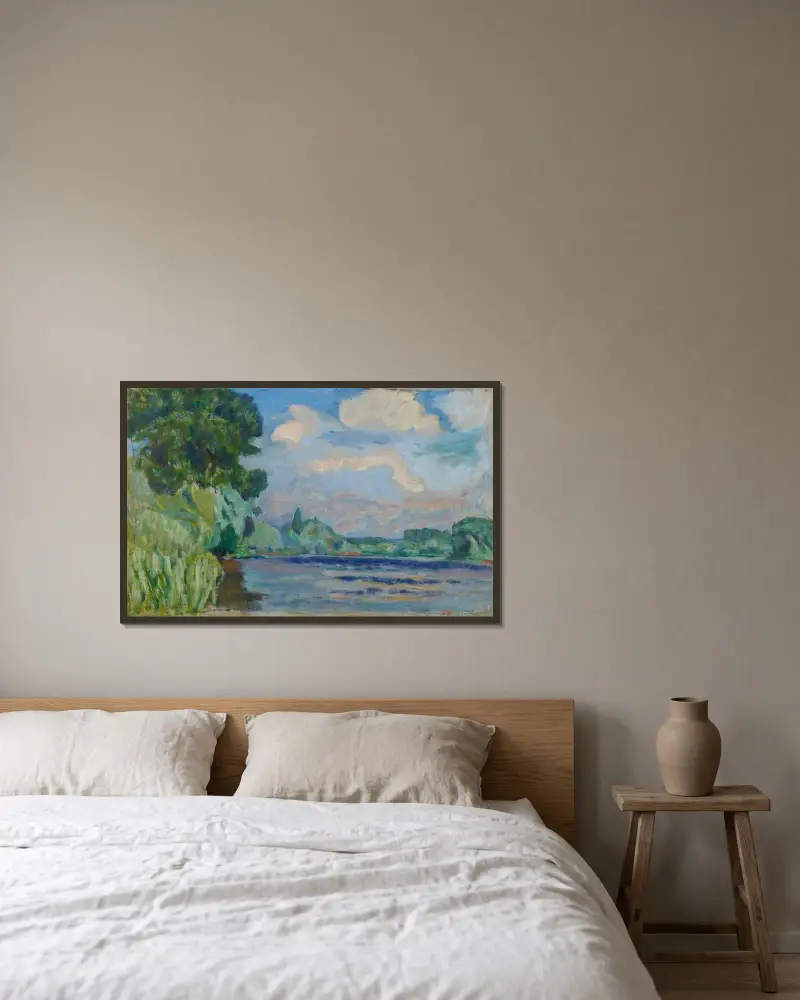 Sekwana w Vernon, Pierre Bonnard w ramie na ścianie
