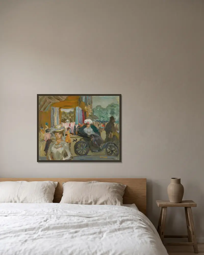 Le Fiacre von Pierre Bonnard gerahmt an einer Wand