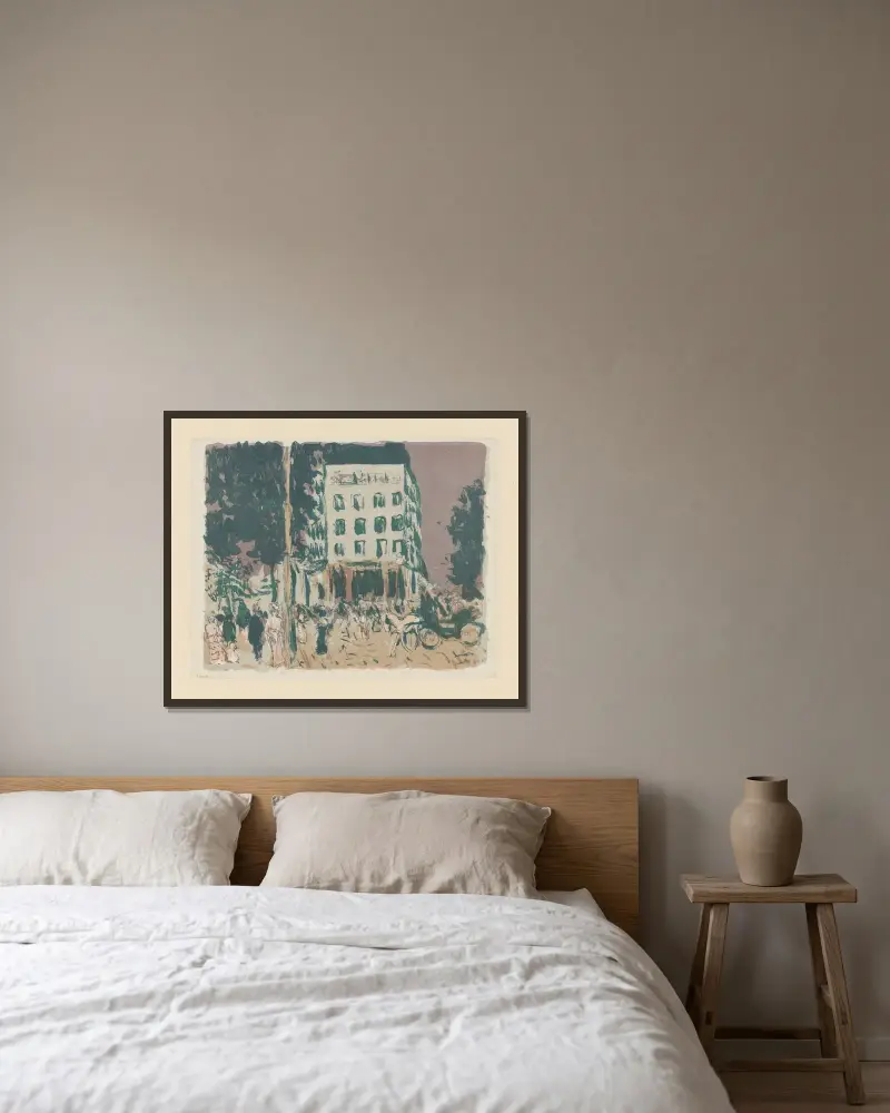 Die Boulevards, 1900 – Nr. 1 von Pierre Bonnard gerahmt an einer Wand