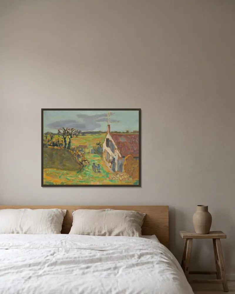 Två barn, Vernouillet, 1909 – nr 1 av Pierre Bonnard inramad på en vägg