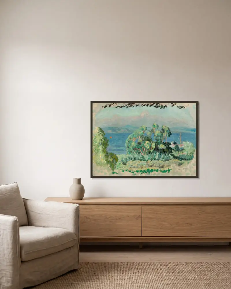 Eukalypty, Pierre Bonnard v rámu na stěně