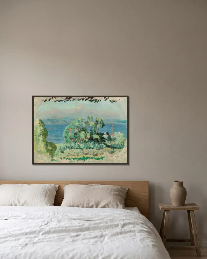 Eukalypty, Pierre Bonnard v rámu na stěně