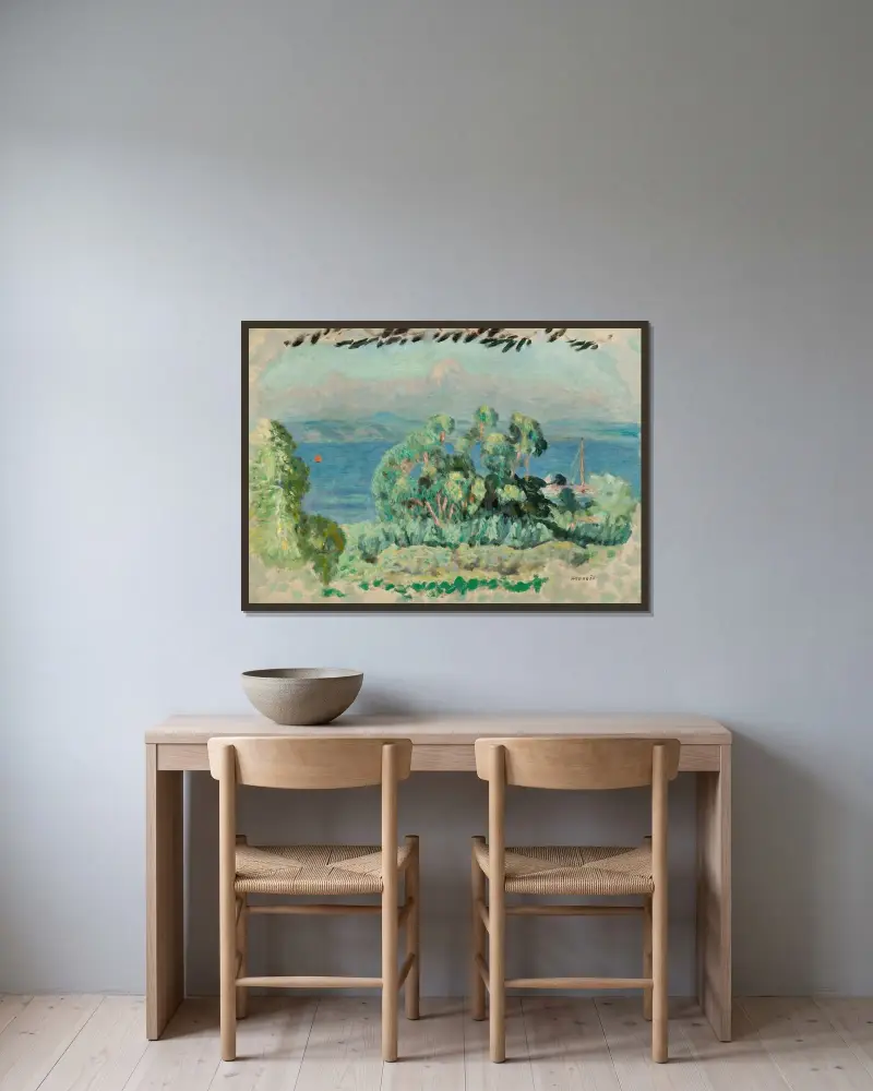 Eukalypty, Pierre Bonnard v rámu na stěně
