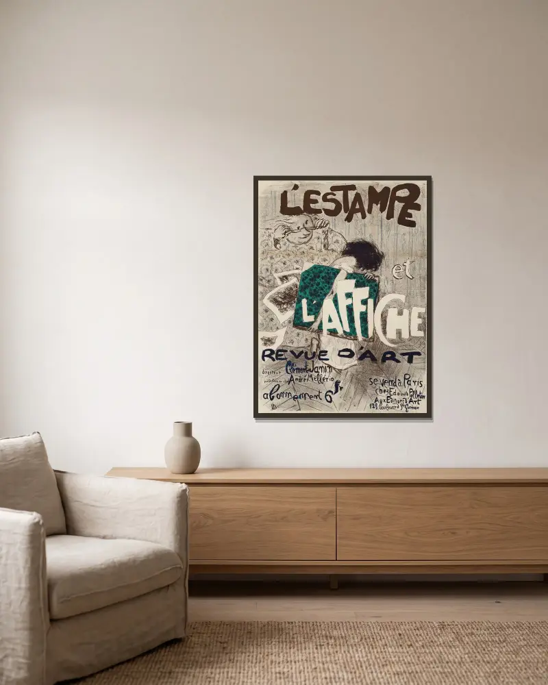 L’Estampe et l’Affiche (The Print and the Poster), Pierre Bonnard v rámu na stěně