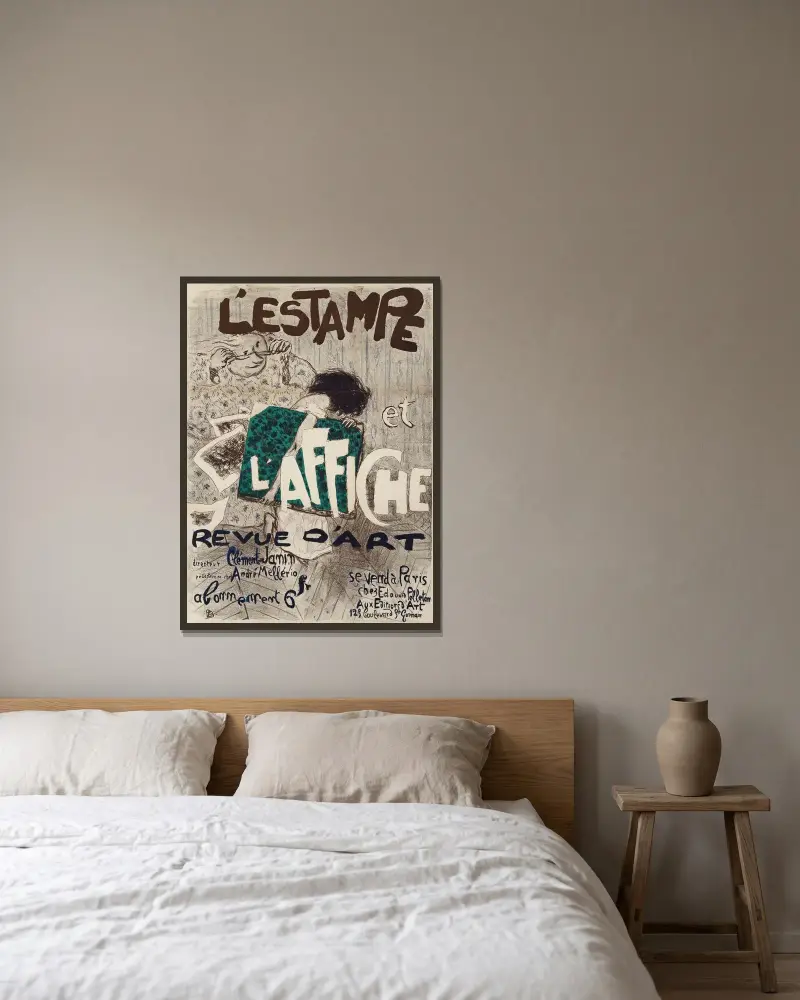 L’Estampe et l’Affiche (The Print and the Poster), Pierre Bonnard v rámu na stěně