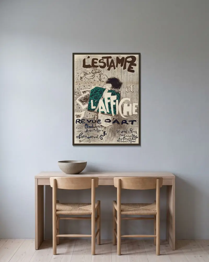 L’Estampe et l’Affiche (The Print and the Poster), Pierre Bonnard v rámu na stěně