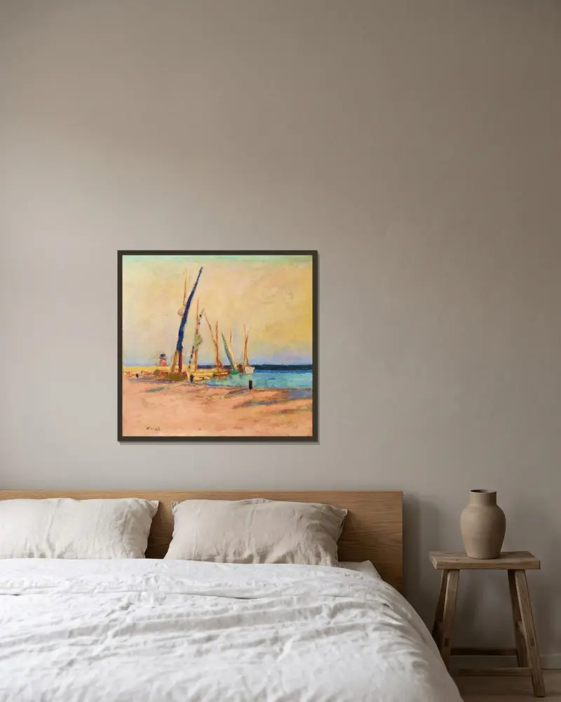 Marine, Cannes, Pierre Bonnard v rámu na stěně