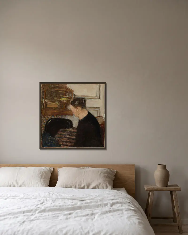 Portrait de Mme Frédéric Mertzdorff, grand-mère de l’artiste av Pierre Bonnard inramad på en vägg
