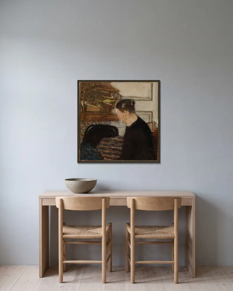 Portrait de Mme Frédéric Mertzdorff, grand-mère de l’artiste av Pierre Bonnard inramad på en vägg