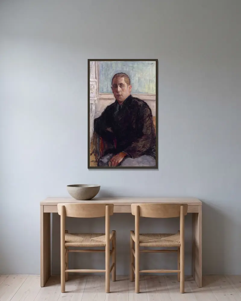 Portrait du docteur Maurice Girardin av Pierre Bonnard inramad på en vägg