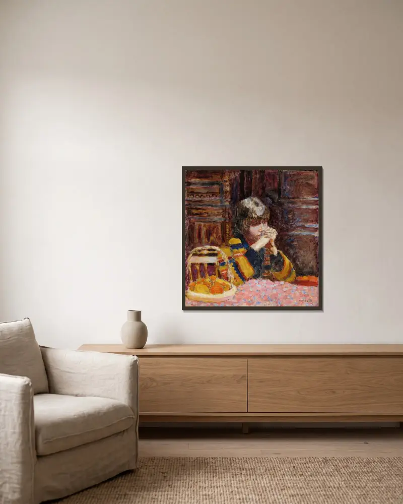 Rozjímání, Pierre Bonnard v rámu na stěně