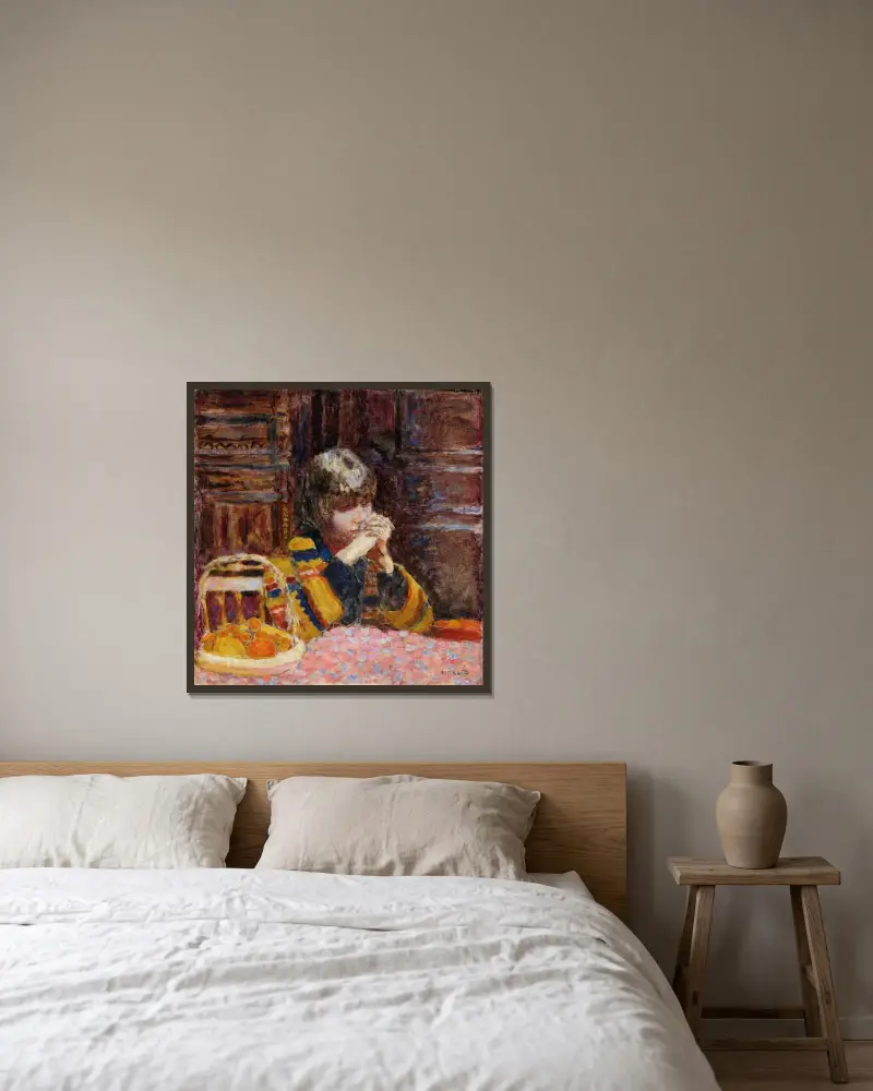 Rozjímání, Pierre Bonnard v rámu na stěně