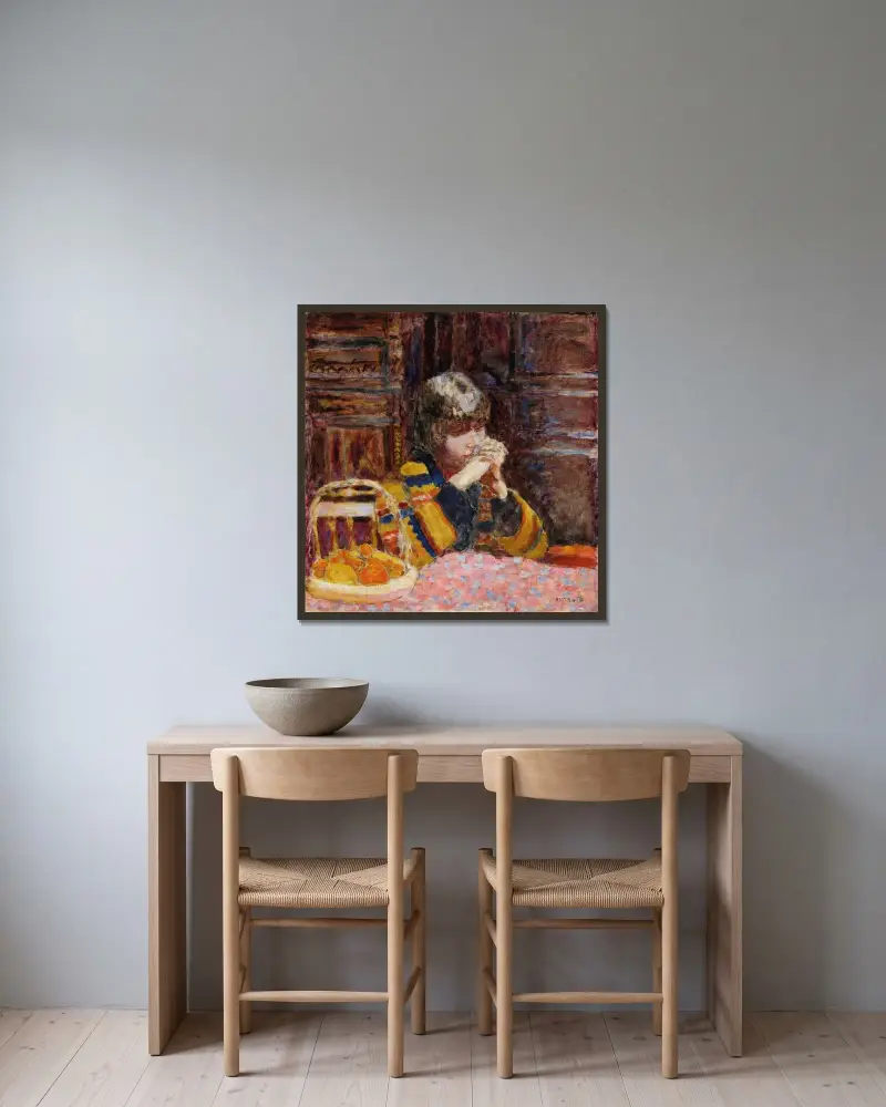Rozjímání, Pierre Bonnard v rámu na stěně