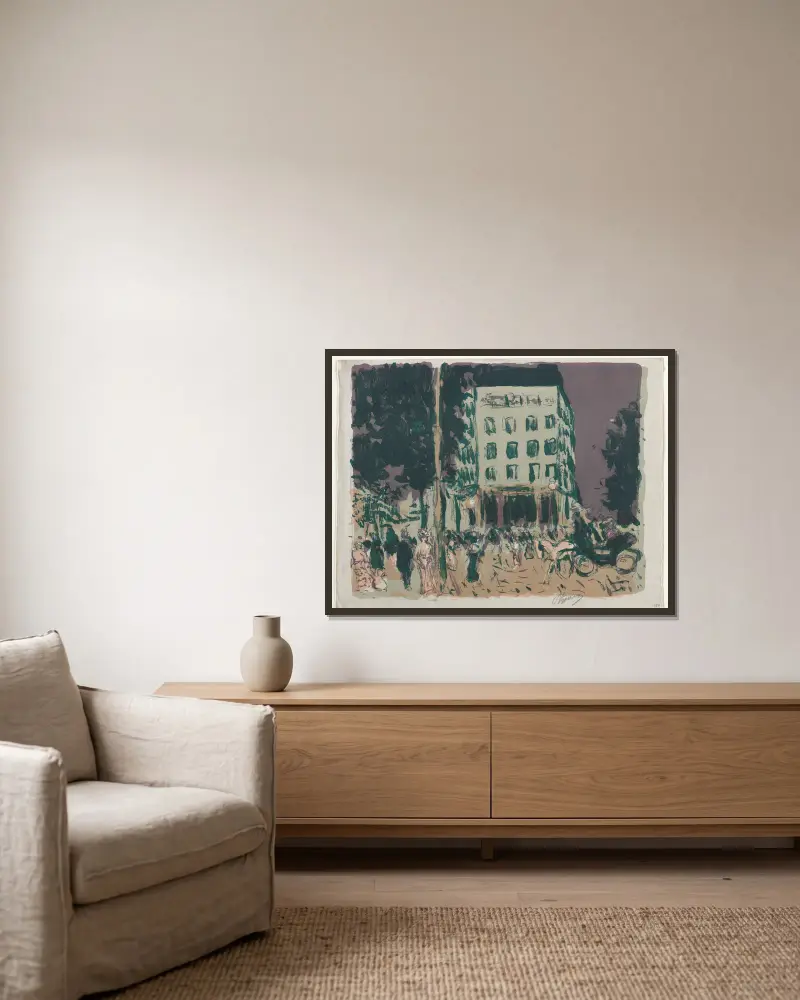 Bulváry, Pierre Bonnard v rámu na stěně