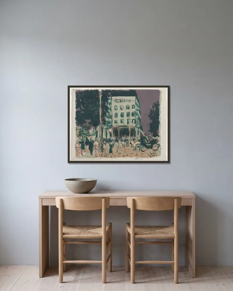 Bulváry, Pierre Bonnard v rámu na stěně