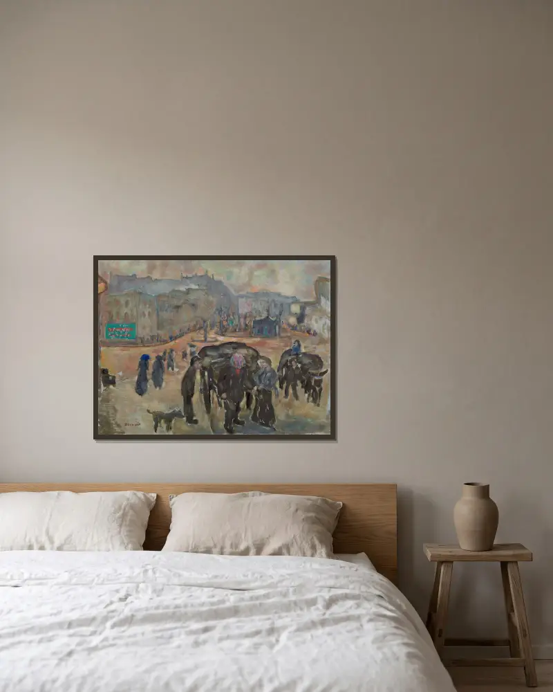 Sběrači hadrů (Les Chiffonniers), Pierre Bonnard v rámu na stěně