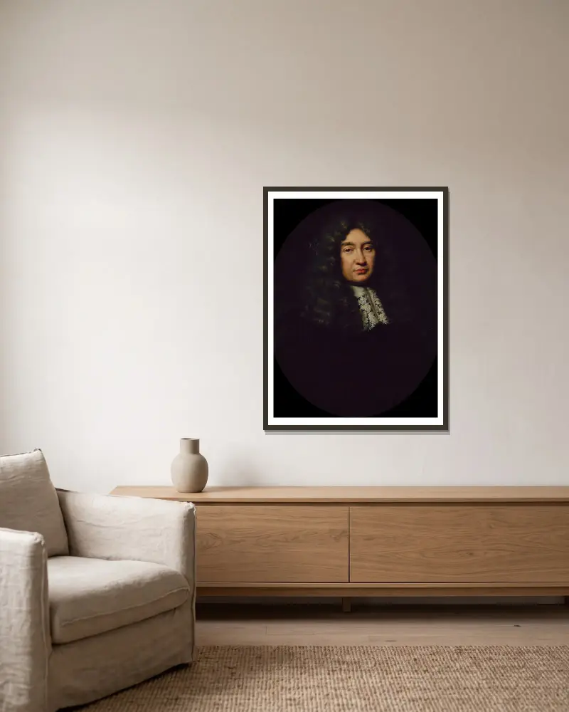 Claude Le Peletier (1630–1711), borgmästare i Paris 1668–1676 av Pierre Mignard inramad på en vägg