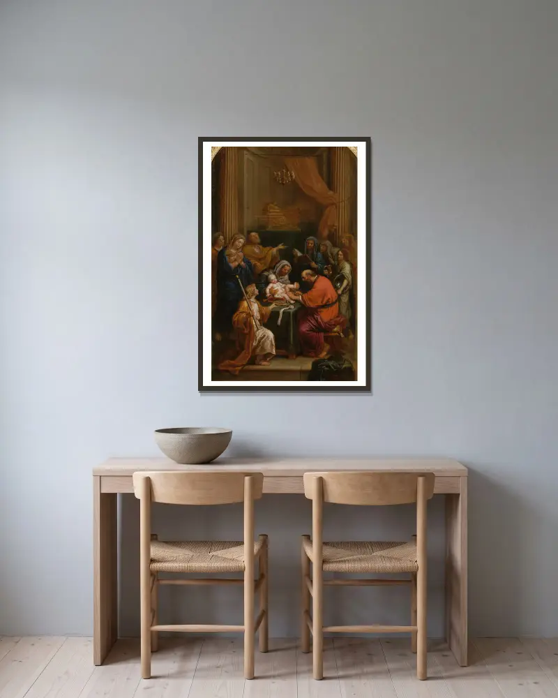 Obřízka, Pierre Mignard v rámu na stěně
