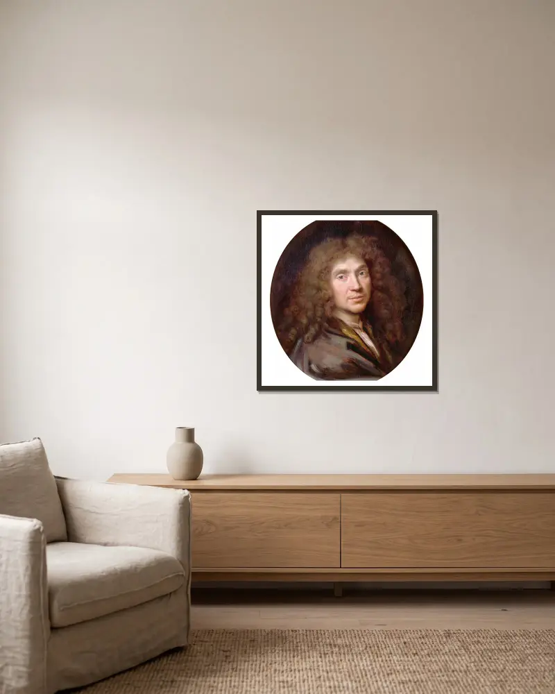 Molière, Pierre Mignard v rámu na stěně
