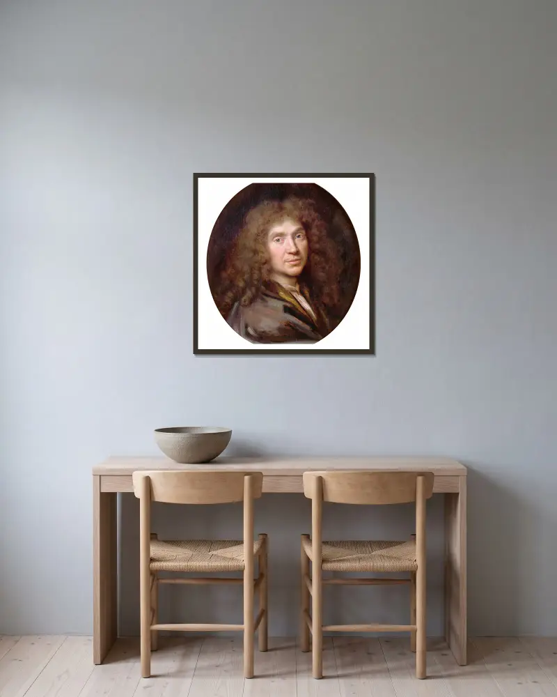 Molière, Pierre Mignard v rámu na stěně