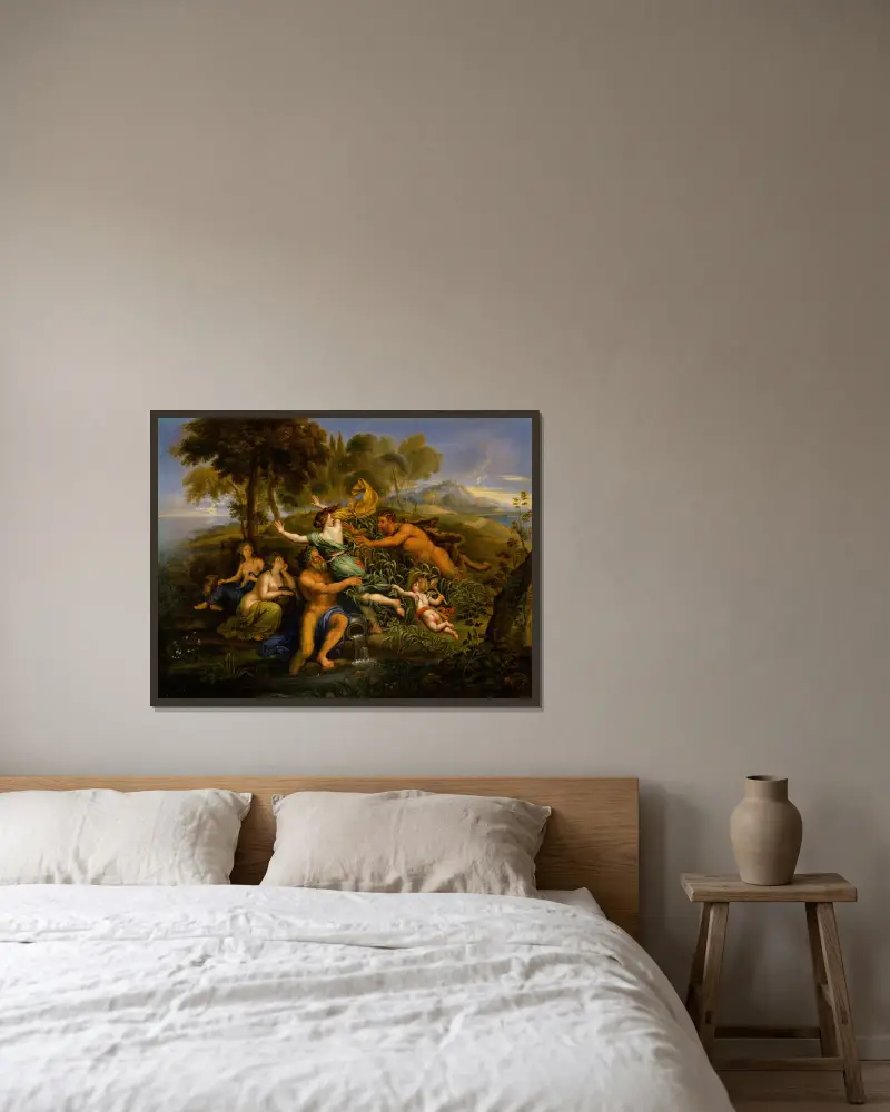 Pan a Syrinx, Pierre Mignard v rámu na stěně