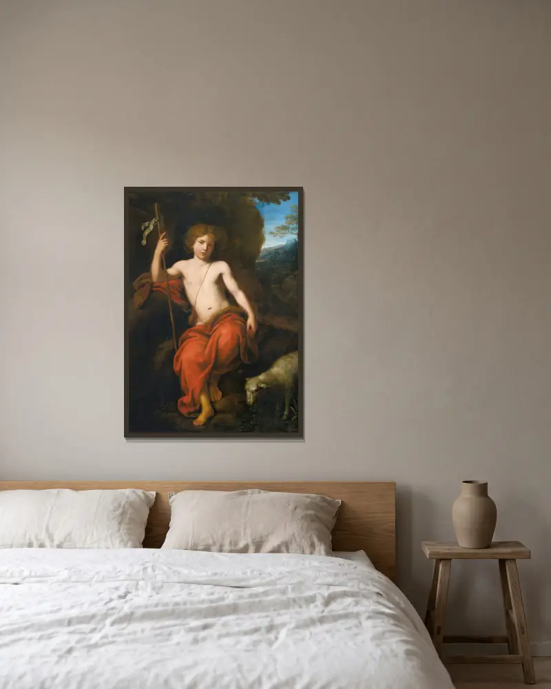 Svatý Jan Křtitel, Pierre Mignard v rámu na stěně