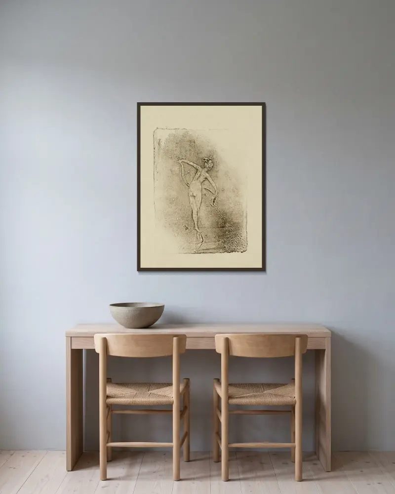 Das Glück von Pierre Roche gerahmt an einer Wand
