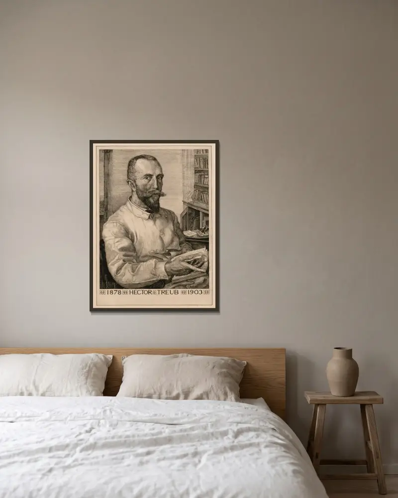 Portret Hectora Treuba, Pieter Dupont w ramie na ścianie