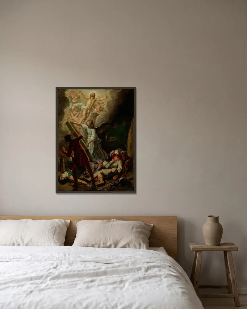 Zmrtvýchvstání, Pieter Lastman v rámu na stěně