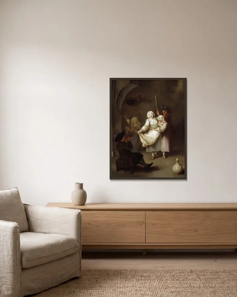 Tanec, Pietro Longhi v rámu na stěně