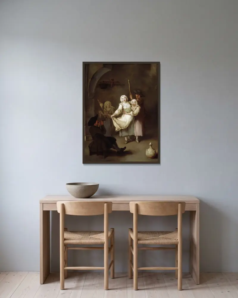 Tanec, Pietro Longhi v rámu na stěně