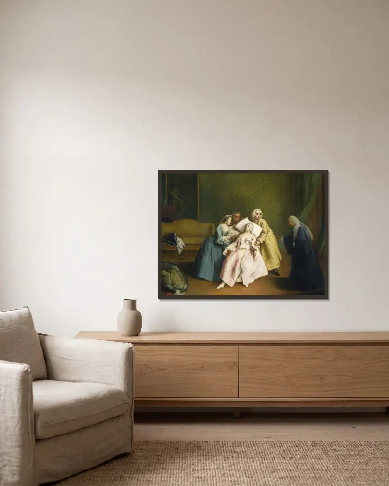 Zemdlenie, Pietro Longhi w ramie na ścianie