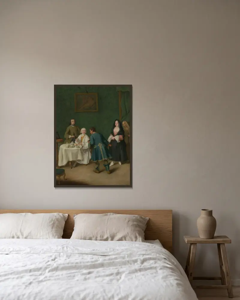 Pokušení, Pietro Longhi v rámu na stěně