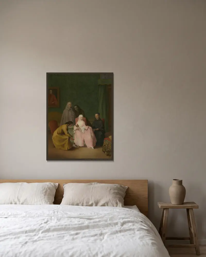 Návštěva, Pietro Longhi v rámu na stěně