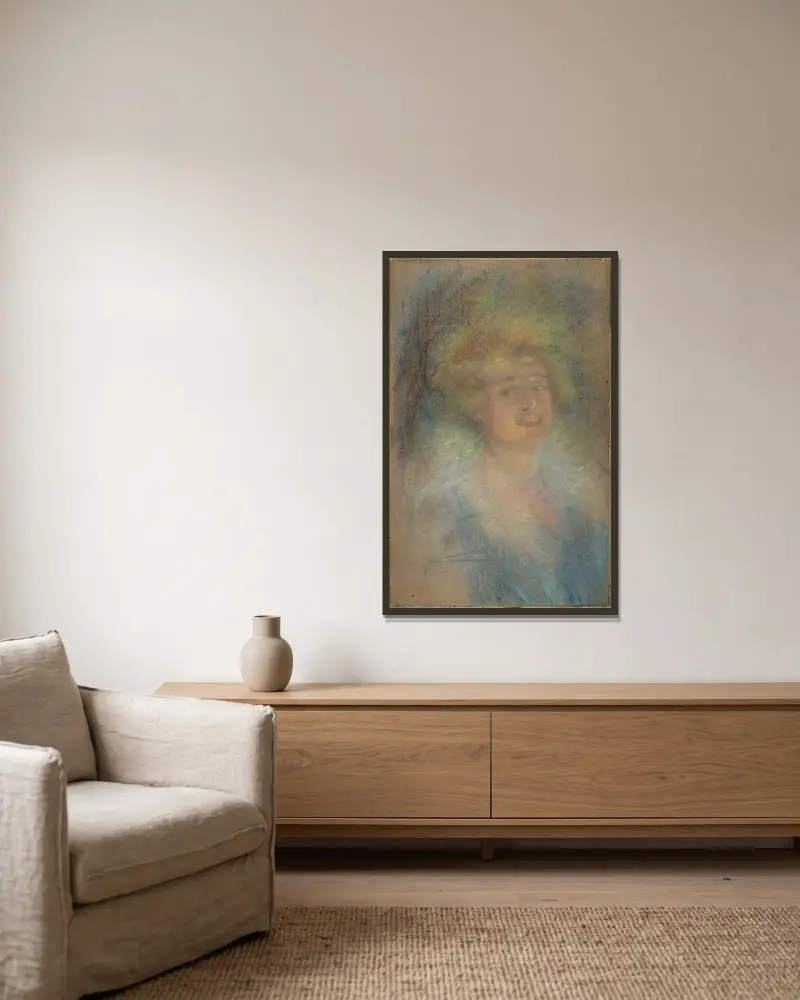 Ein bezaubernder Abend von Alice Pike Barney gerahmt an einer Wand