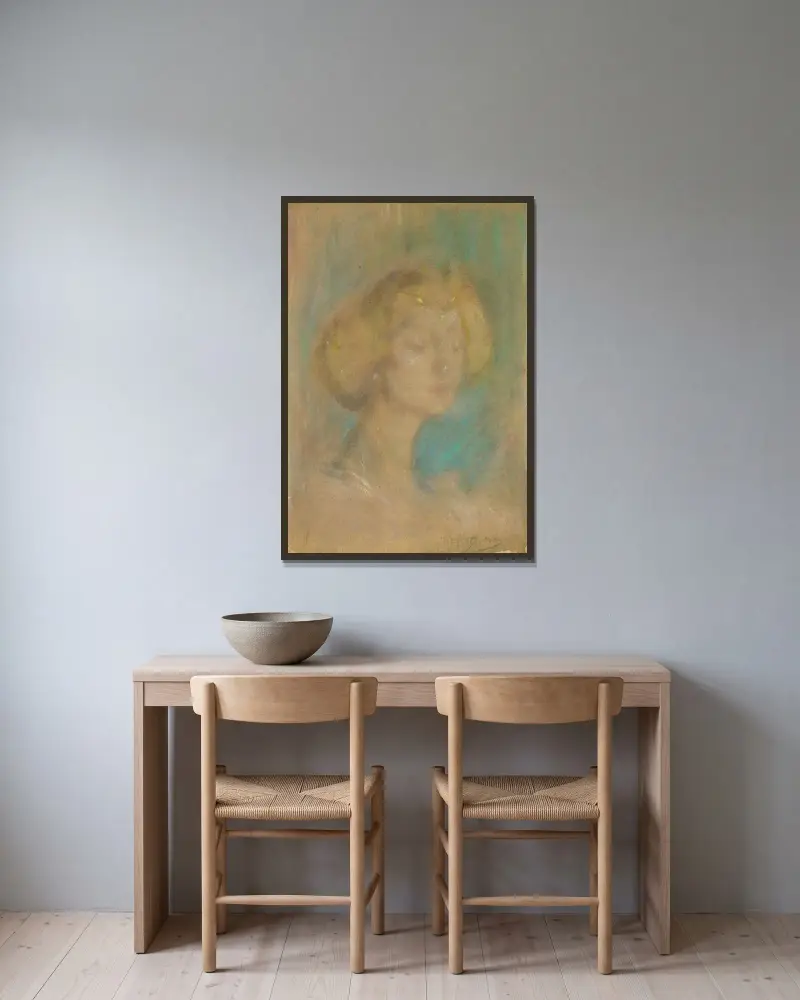 A Memory av Alice Pike Barney inramad på en vägg