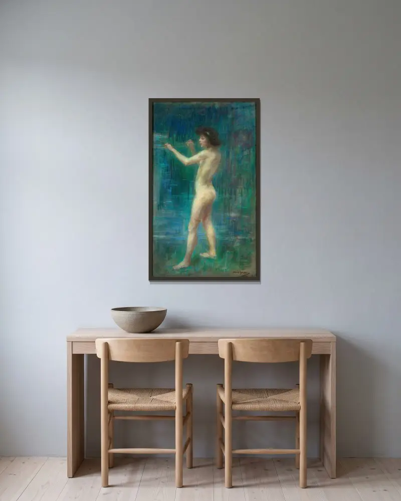 Arcady av Alice Pike Barney inramad på en vägg