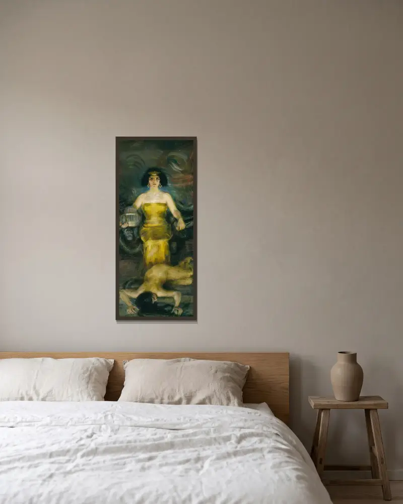 Babylon av Alice Pike Barney inramad på en vägg