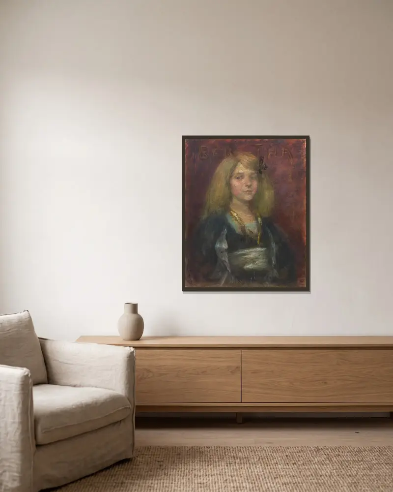 Bertha von Alice Pike Barney gerahmt an einer Wand