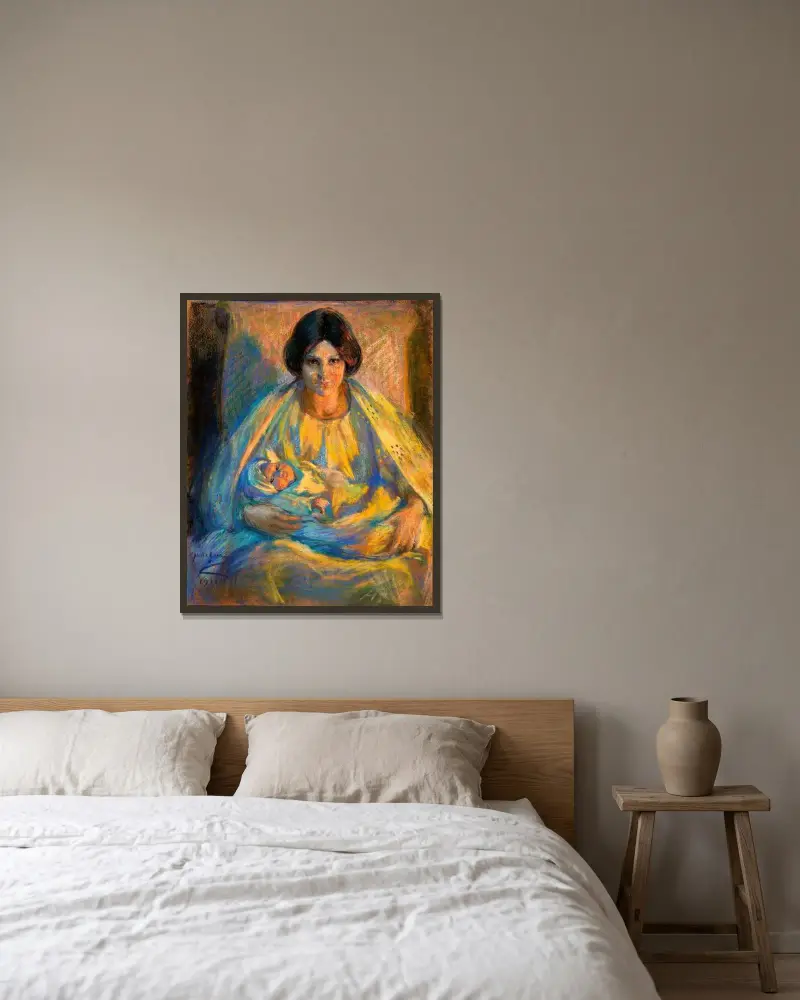 Im Lampenlicht von Alice Pike Barney gerahmt an einer Wand