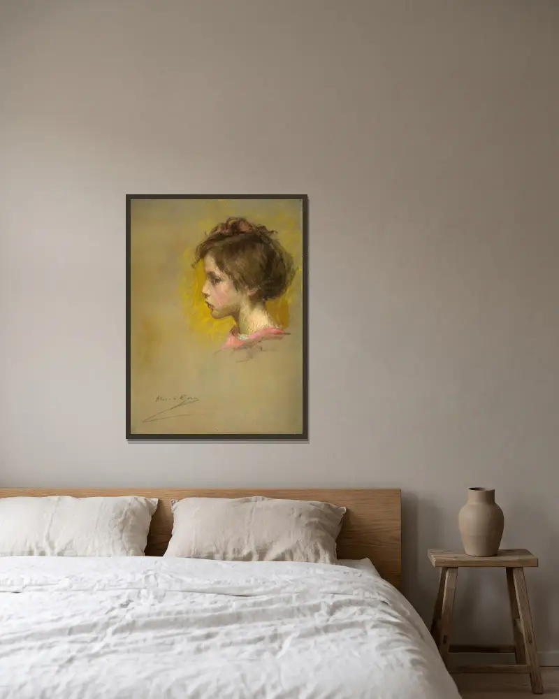 Claudine von Alice Pike Barney gerahmt an einer Wand