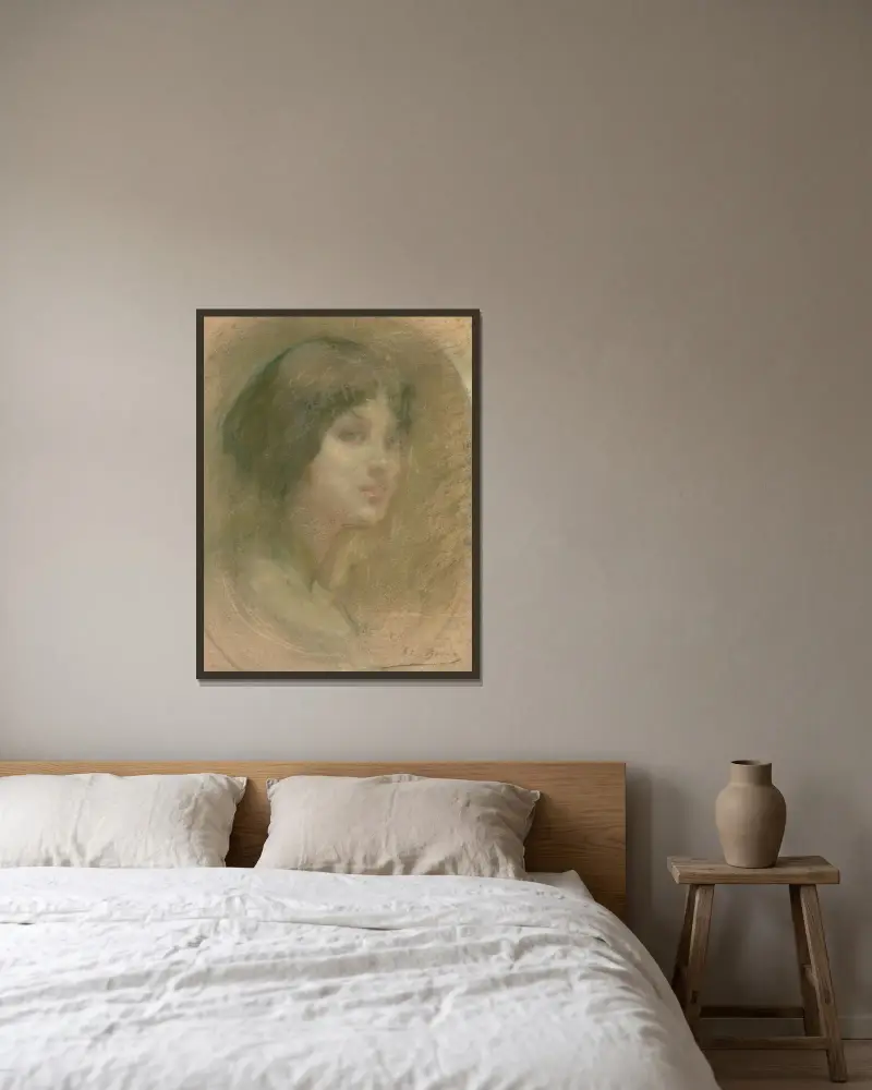 Dream Woman av Alice Pike Barney inramad på en vägg