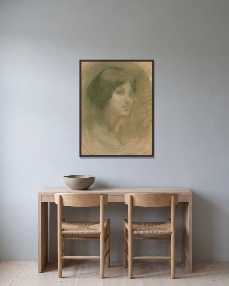 Dream Woman av Alice Pike Barney inramad på en vägg
