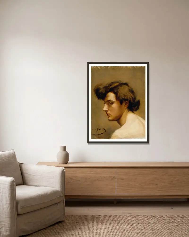 Endymion von Alice Pike Barney gerahmt an einer Wand