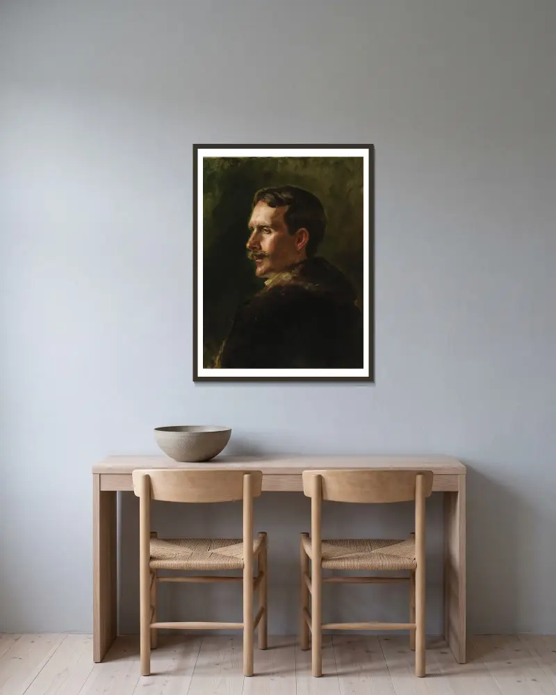 Kožich, Alice Pike Barney v rámu na stěně