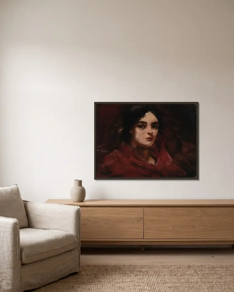 Gipsy von Alice Pike Barney gerahmt an einer Wand