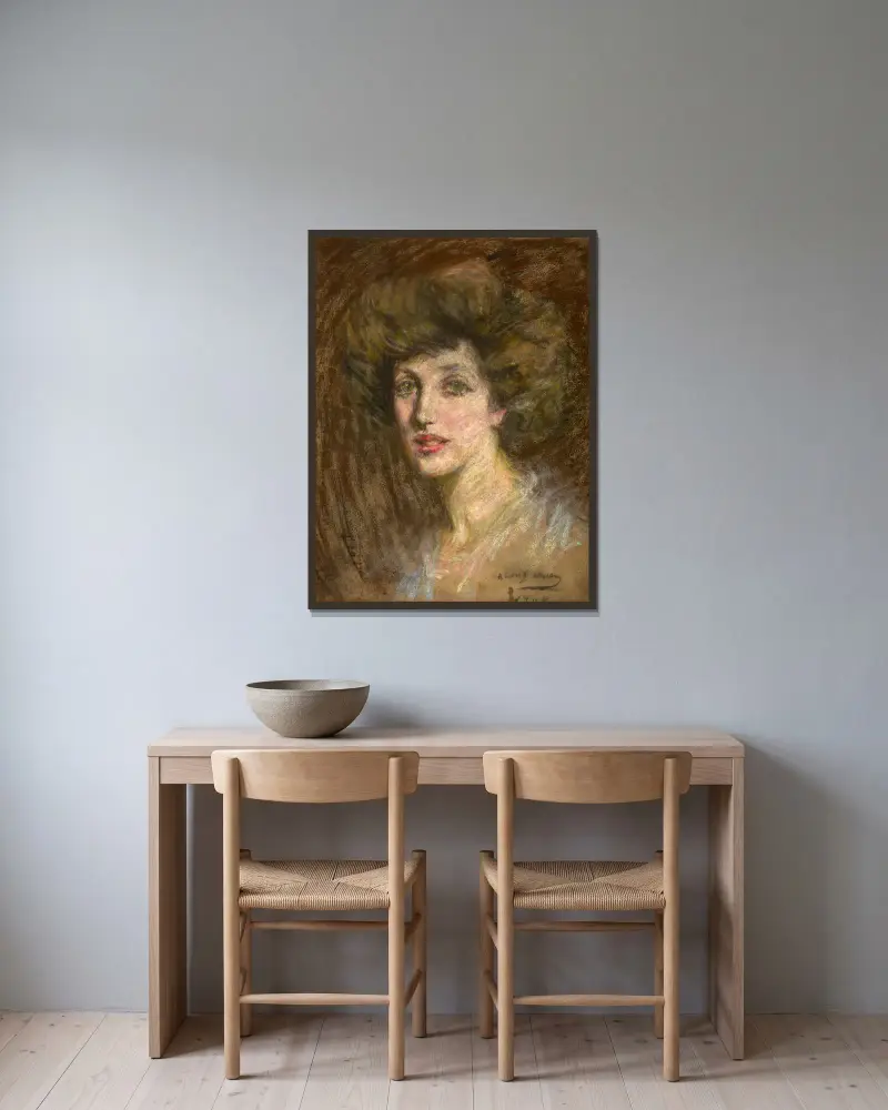 Gladys, Alice Pike Barney v rámu na stěně