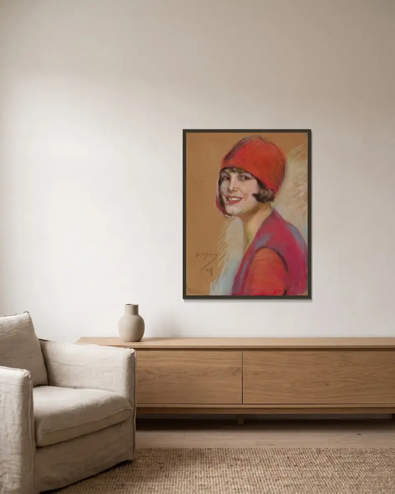 Hollywood von Alice Pike Barney gerahmt an einer Wand