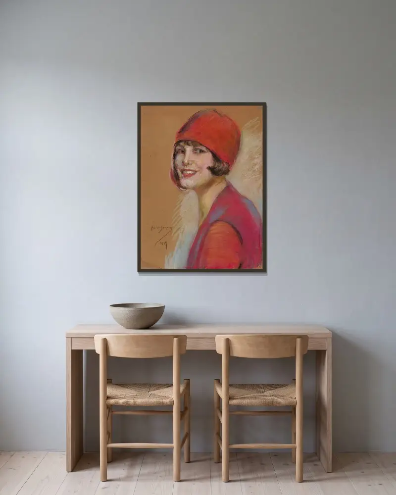 Hollywood von Alice Pike Barney gerahmt an einer Wand