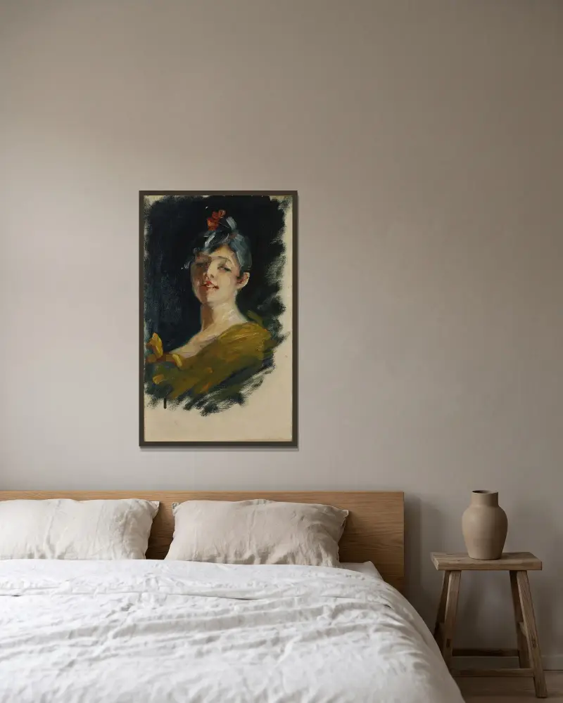 In Life av Alice Pike Barney inramad på en vägg